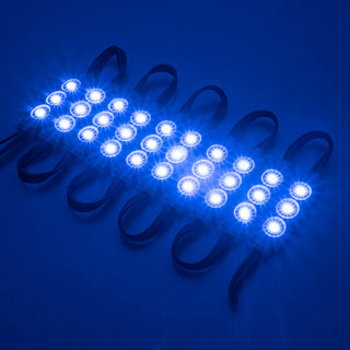 Modulo led 12v 20 striscette 3 led 2835 per retroilluminazione insegne tabelle con adesivo luce blu modulo a iniezione per esterno ip65
