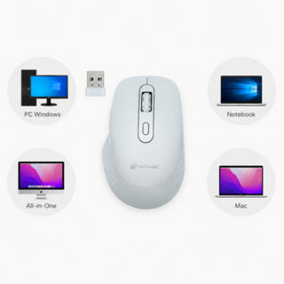 Mouse ergonomico wireless senza fili con ricevitore USB 2.4 Ghz