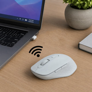Mouse ergonomico wireless senza fili con ricevitore USB 2.4 Ghz