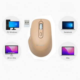 Mouse ergonomico wireless senza fili con ricevitore USB 2.4 Ghz