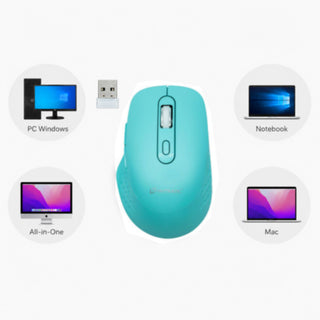 Mouse ergonomico wireless senza fili con ricevitore USB 2.4 Ghz