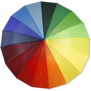 Ombrello 16 stecche multicolore apertura automatico a scatto Ø 117 cm