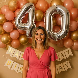 Palloncini gonfiabili gigantee numero 40 decorazione feste compleanno