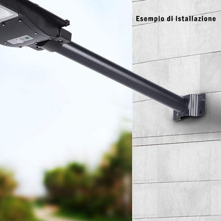 Staffa supporto per lampioni stradale da muro palo in metallo 45 cm