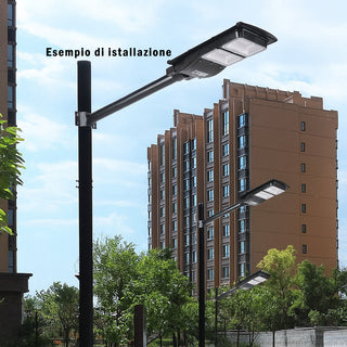 Staffa supporto per lampioni stradale da muro palo in metallo 45 cm