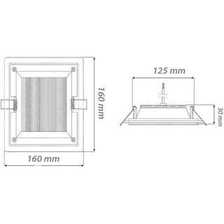 Pannello led slim incasso bordo in vetro 12 watt teconologia CCT
