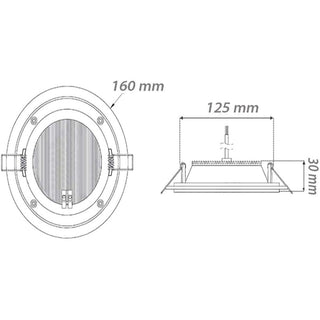 Pannello led slim incasso bordo in vetro 12 watt teconologia CCT