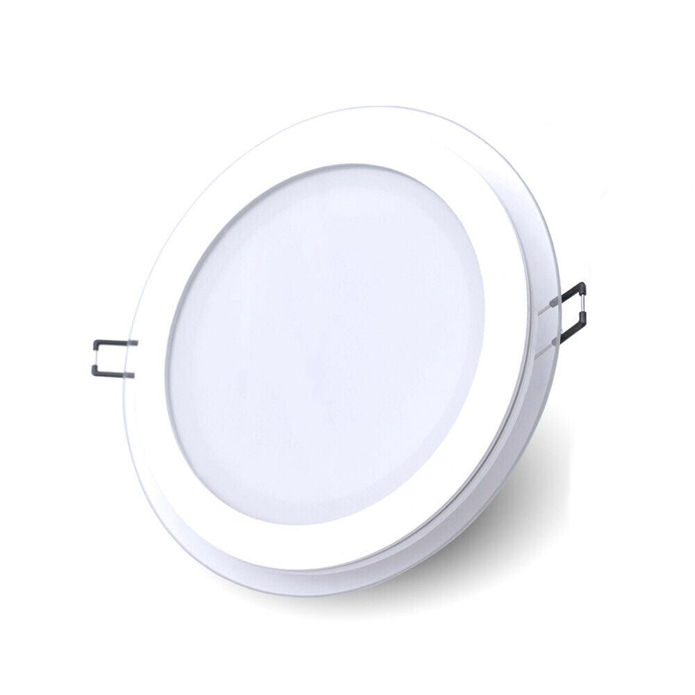 Pannello led slim incasso bordo in vetro 24 watt cct tre colorazione di luce calda fredda naturale