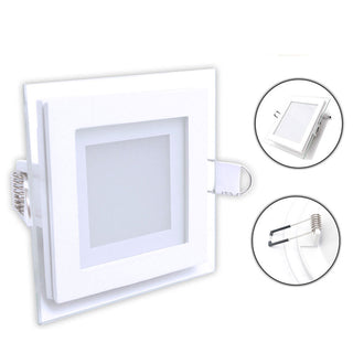 Pannello led slim incasso bordo in vetro 18 watt teconologia CCT
