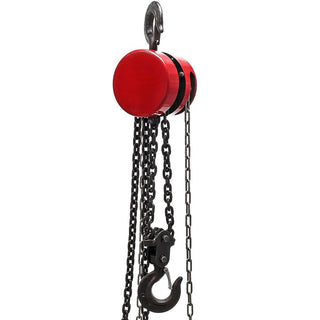 Paranco manuale catena 3 mt max 2 tonnellate gancio argano sollevatore