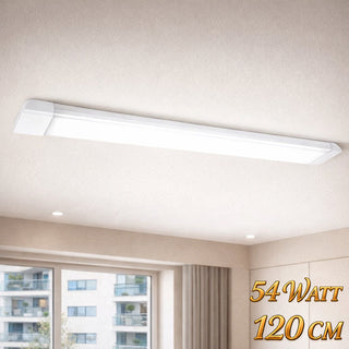 Plafoniera LED slim 27 40 54 e 72 W da 60 90 120 e 150 cm tecnologia CCT