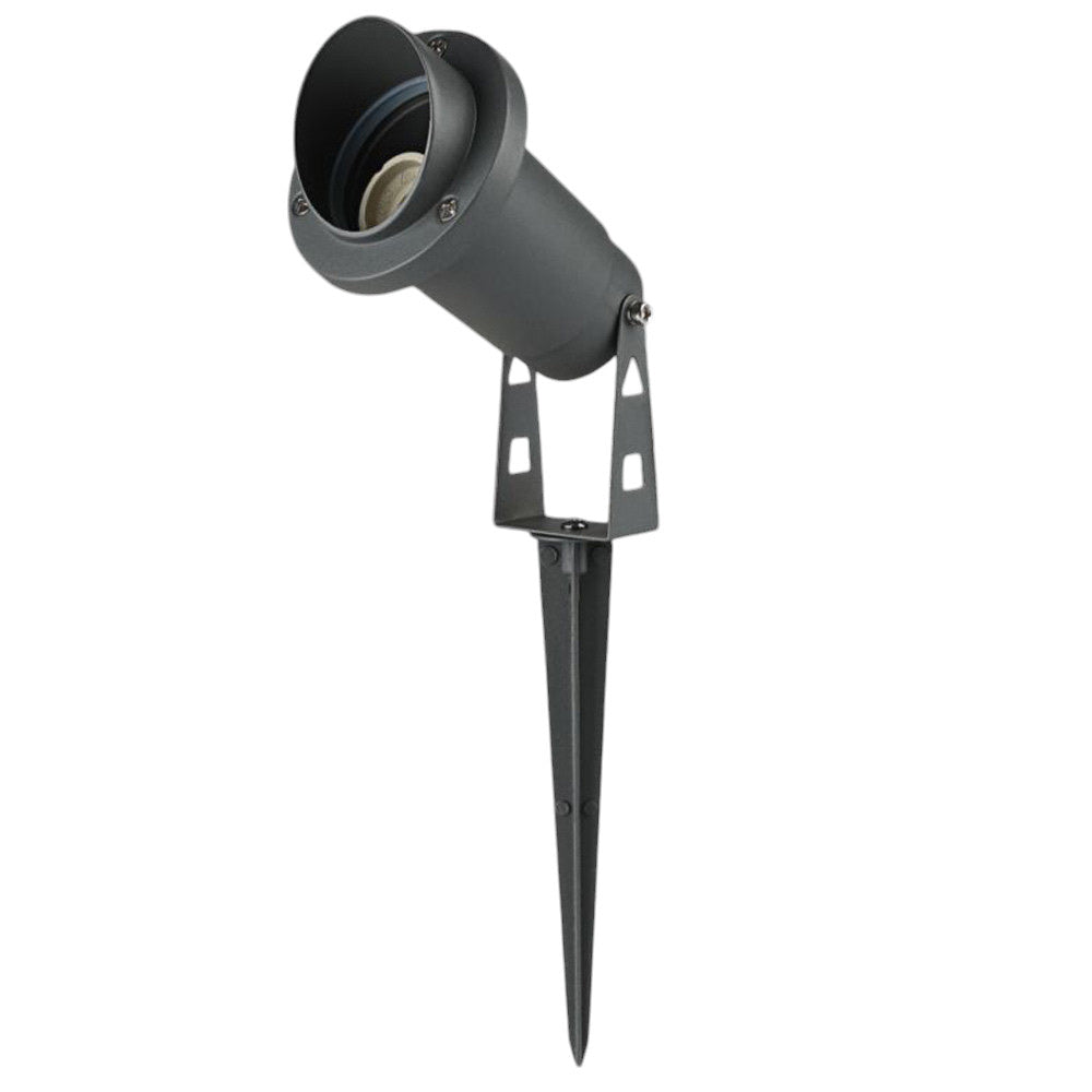 Faretto da esterno lampada da giardino doppia istallazione con picchetto interrabile e staffa a parete portalampada GU10 IP65