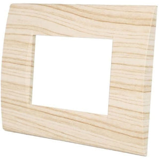 Placchetta legno-chiaro 3-7 posti compatibile living light cassetta 503