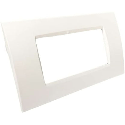 Placchetta a 3 4 7 posti bianca cassetta 503 compatibile con living light supporto cover