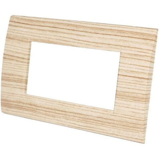 Placchetta legno-chiaro 3-7 posti compatibile living light cassetta 503