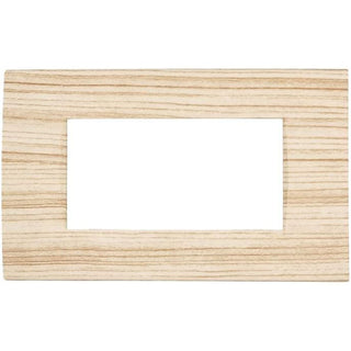 Placchetta legno-chiaro 3-7 posti compatibile living light cassetta 503
