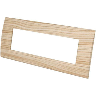 Placchetta legno-chiaro 3-7 posti compatibile living light cassetta 503