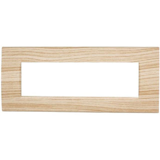 Placchetta legno-chiaro 3-7 posti compatibile living light cassetta 503