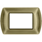 Placchetta per interruttore in metallo a 3 4 7 posti ottone cassetta 503 compatibile con living international supporto cover