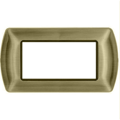 Placchetta per interruttore in metallo a 3 4 7 posti ottone cassetta 503 compatibile con living international supporto cover