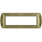 Placchetta per interruttore in metallo a 3 4 7 posti ottone cassetta 503 compatibile con living international supporto cover