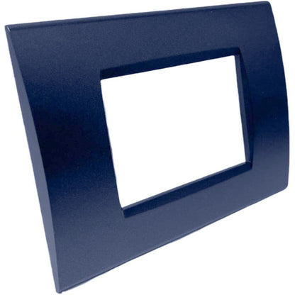 Placchetta a 3 4 7 posti blu navy cassetta 503 compatibile con bticino living light supporto cover