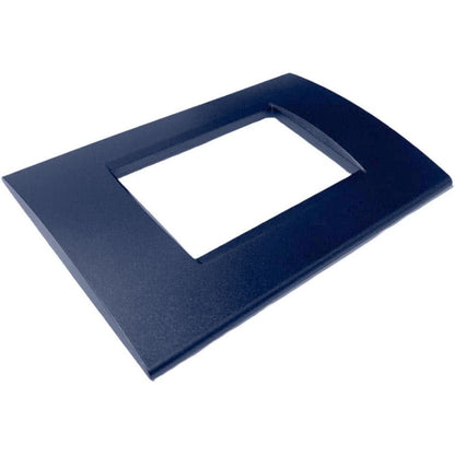 Placchetta a 3 4 7 posti blu navy cassetta 503 compatibile con bticino living light supporto cover