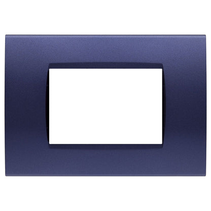 Placchetta a 3 4 7 posti blu navy cassetta 503 compatibile con bticino living light supporto cover