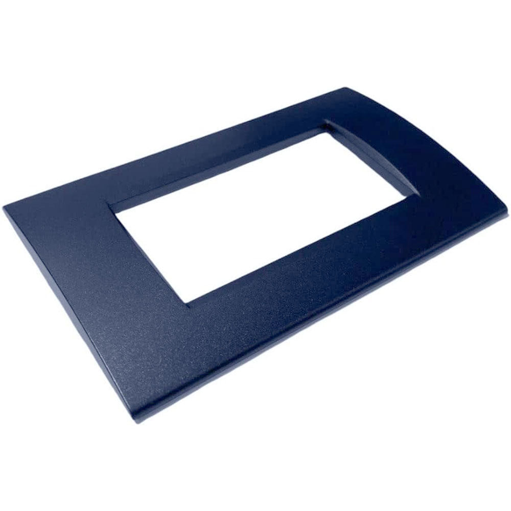 Placchetta a 3 4 7 posti blu navy cassetta 503 compatibile con bticino living light supporto cover