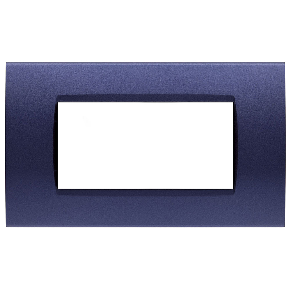 Placchetta a 3 4 7 posti blu navy cassetta 503 compatibile con bticino living light supporto cover