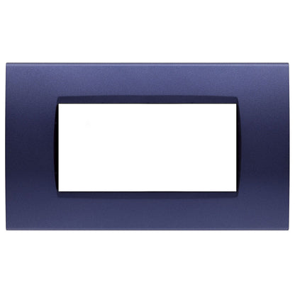 Placchetta a 3 4 7 posti blu navy cassetta 503 compatibile con bticino living light supporto cover