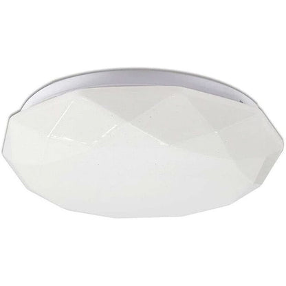 Plafoniera da soffitto forma diamante scocca a puntini trasparente da 18 24 e 36 watt con tecnologia CCT tre colorazione di luce con switch