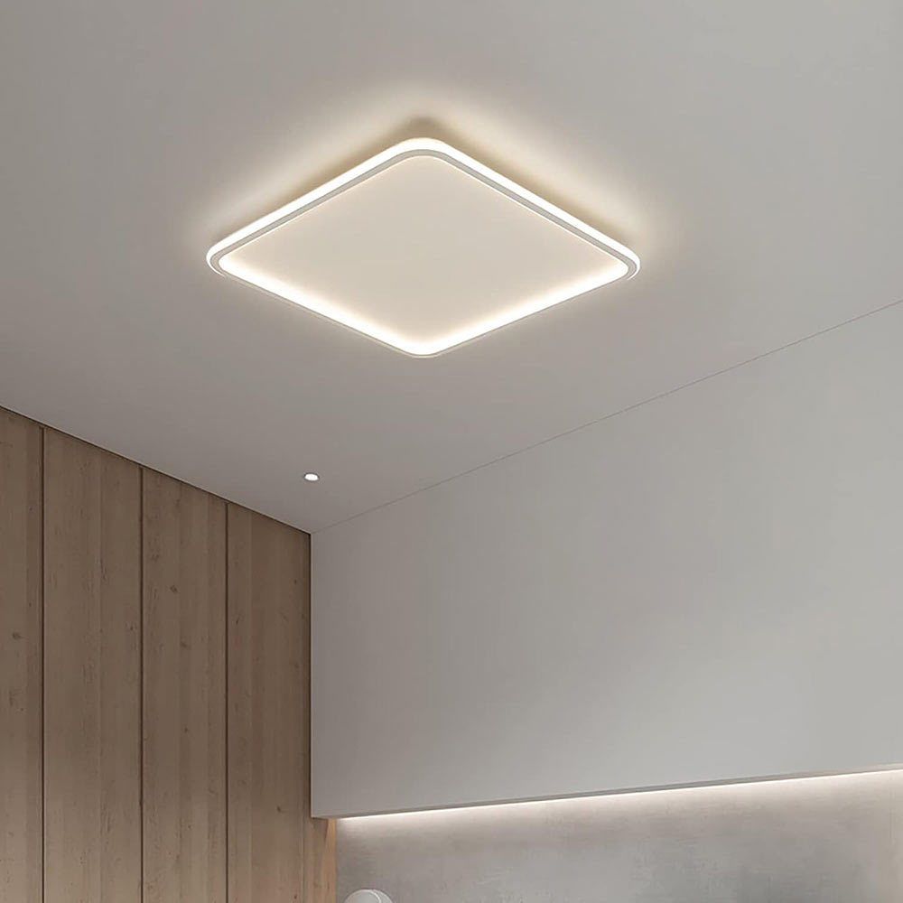 Plafoniera quadrata moderna a led da soffitto 50 watt luce fredda 6500k calda 3000k naturale 4000k