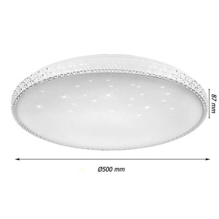 Plafoniera  led dimmerabile 60 watt CCT luce fredda naturale e calda