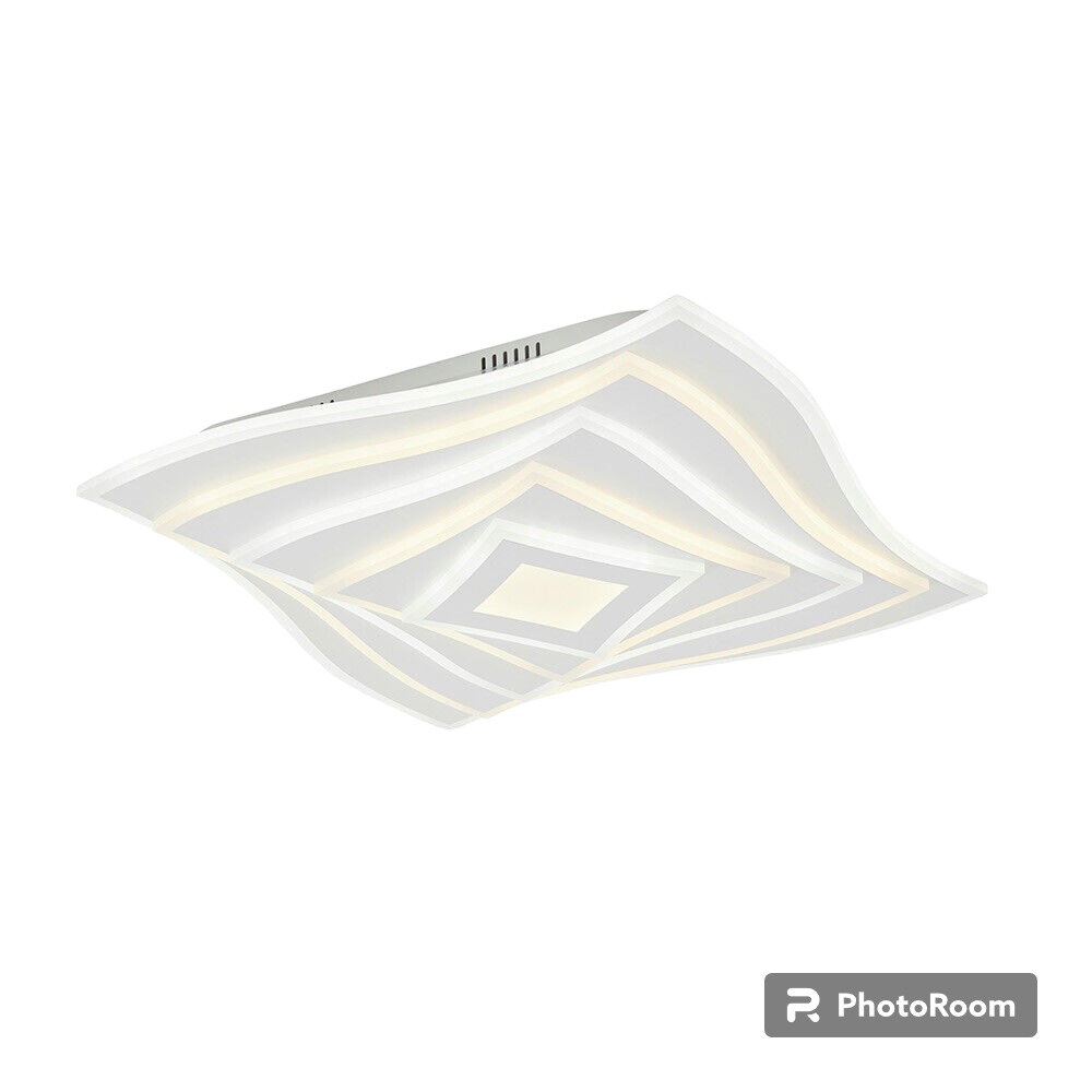 Lampadario da soffitto decorativo plafoniera led 75 watt cct tre tonalità di luce 6500k 3000k 4000k