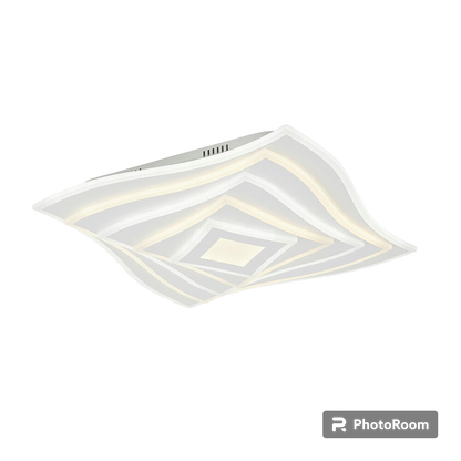 Lampadario da soffitto decorativo plafoniera led 75 watt cct tre tonalità di luce 6500k 3000k 4000k