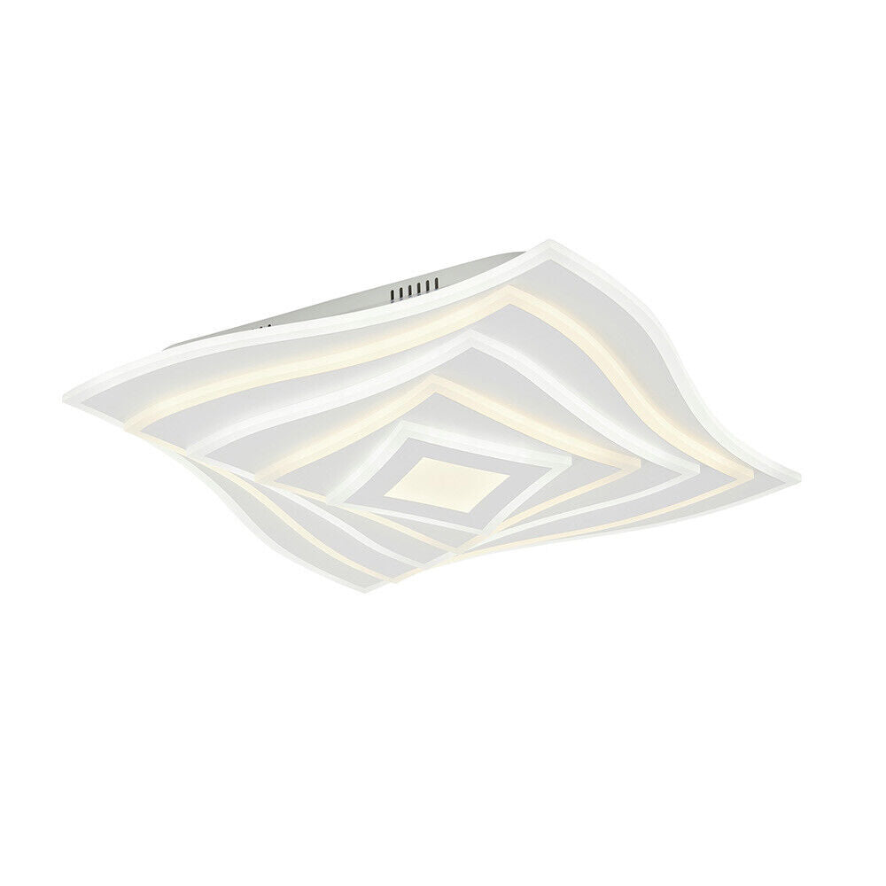 Lampadario da soffitto decorativo plafoniera led 75 watt cct tre tonalità di luce 6500k 3000k 4000k