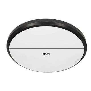 Plafoniera led a luce fredda con bordo nero 20 40 60 watt  30 40 50 cm
