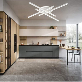 Plafoniera led 45 watt bianca moderna luce fredda naturale calda
