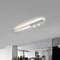 Plafoniera lampada sa soffitto a led 50 watt 2 faretti spot orientabili gu10 luce fredda 6500k naturale 4000k