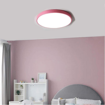 Plafoniera a led 70 watt rotonda lampada da soffitto rosa lampadario a luce fredda o naturale