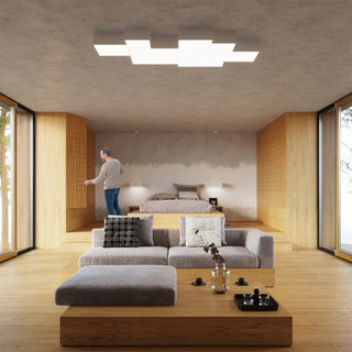 Mini plafoniera a led quadrata 22 watt tecnologia CCT da 3000k a 6500k