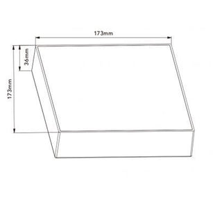 Mini plafoniera a led quadrata 22 watt tecnologia CCT da 3000k a 6500k