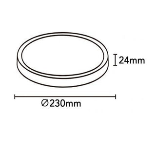 Plafoniera led ultra slim 18 watt tecnologia CCT da 6500k a 2700k