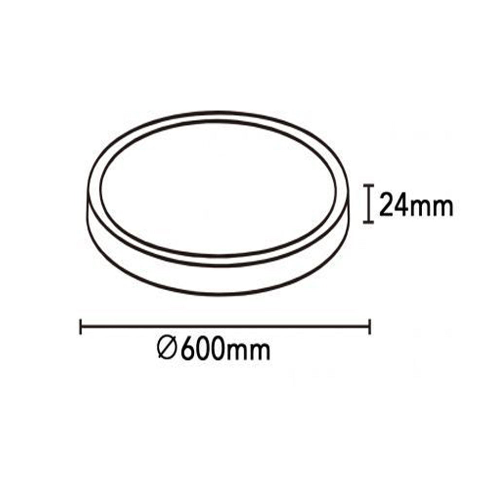 Plafoniera a led moderna ultra slim 45 watt con tecnologia CCT da 6500k a 2700k con switch lampada da soffitto