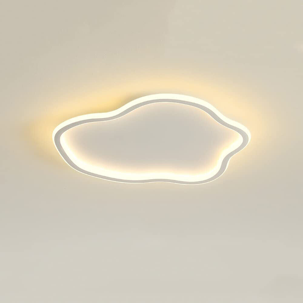 Plafoniera a led ondulata forma a nuvola 43 watt luce fredda 6500k calda 3000k naturale 4000k