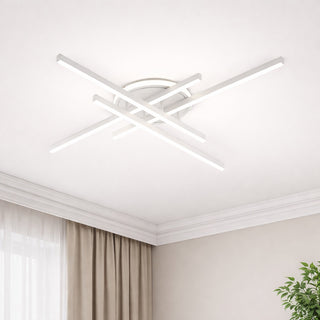 Plafoniera LED 45W luce soffitto design geometria tecnologia CCT