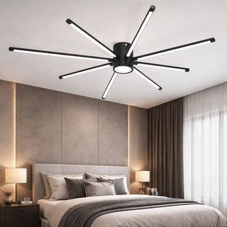 Plafoniera led 43 watt lampada moderna nera luce 6500k 3000k 4000k
