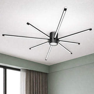 Plafoniera led 43 watt lampada moderna nera luce 6500k 3000k 4000k