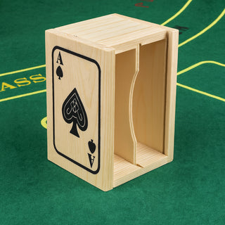 Scatola per carte da gioco in legno cofanetto per 1 mazzo di carte